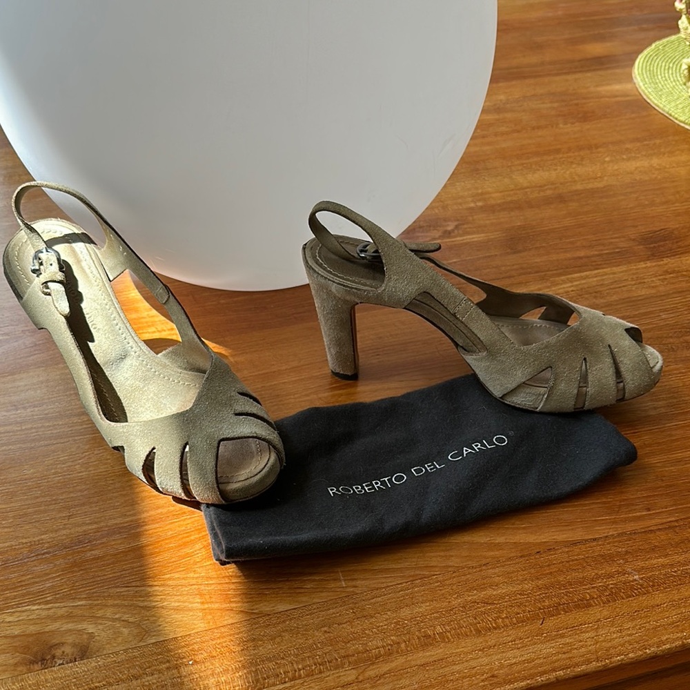 Roberto Del Carlo Women's Tan Heeled Sandals